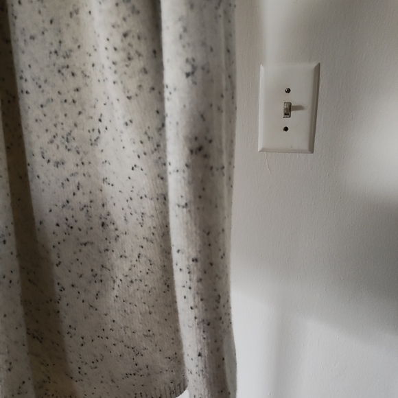 Club Monaco Cashmere Blend Open Front Cardigan Sweater Cream Speckled Medium - Picture 5 of 11